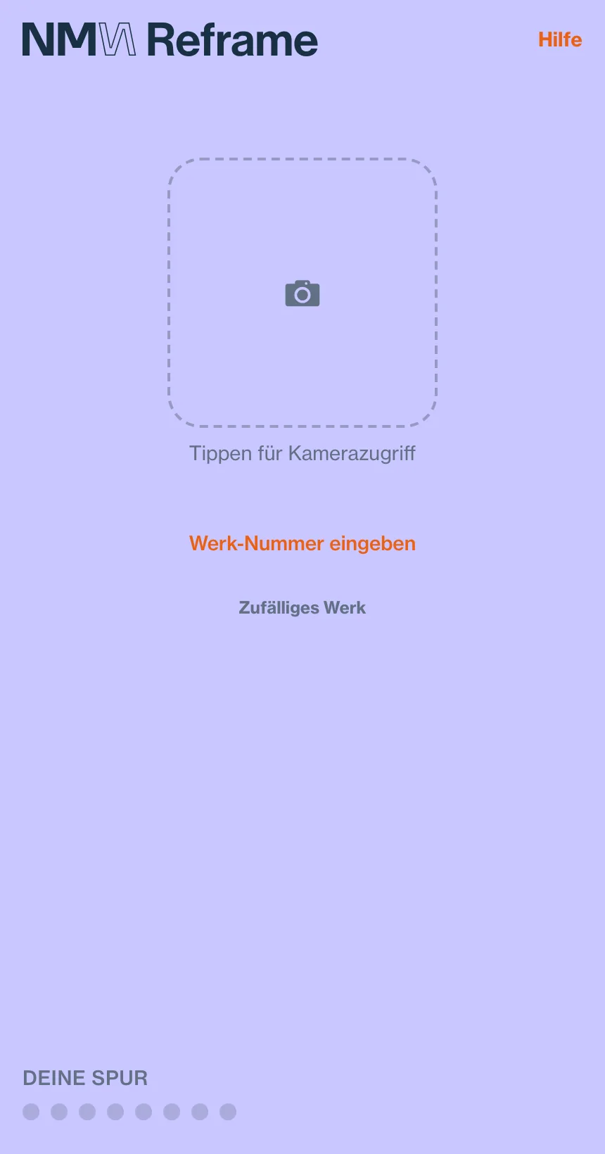 QR-Scan-Screen mit Live-Kamera und manueller Nummern-Eingabe als Fallback
